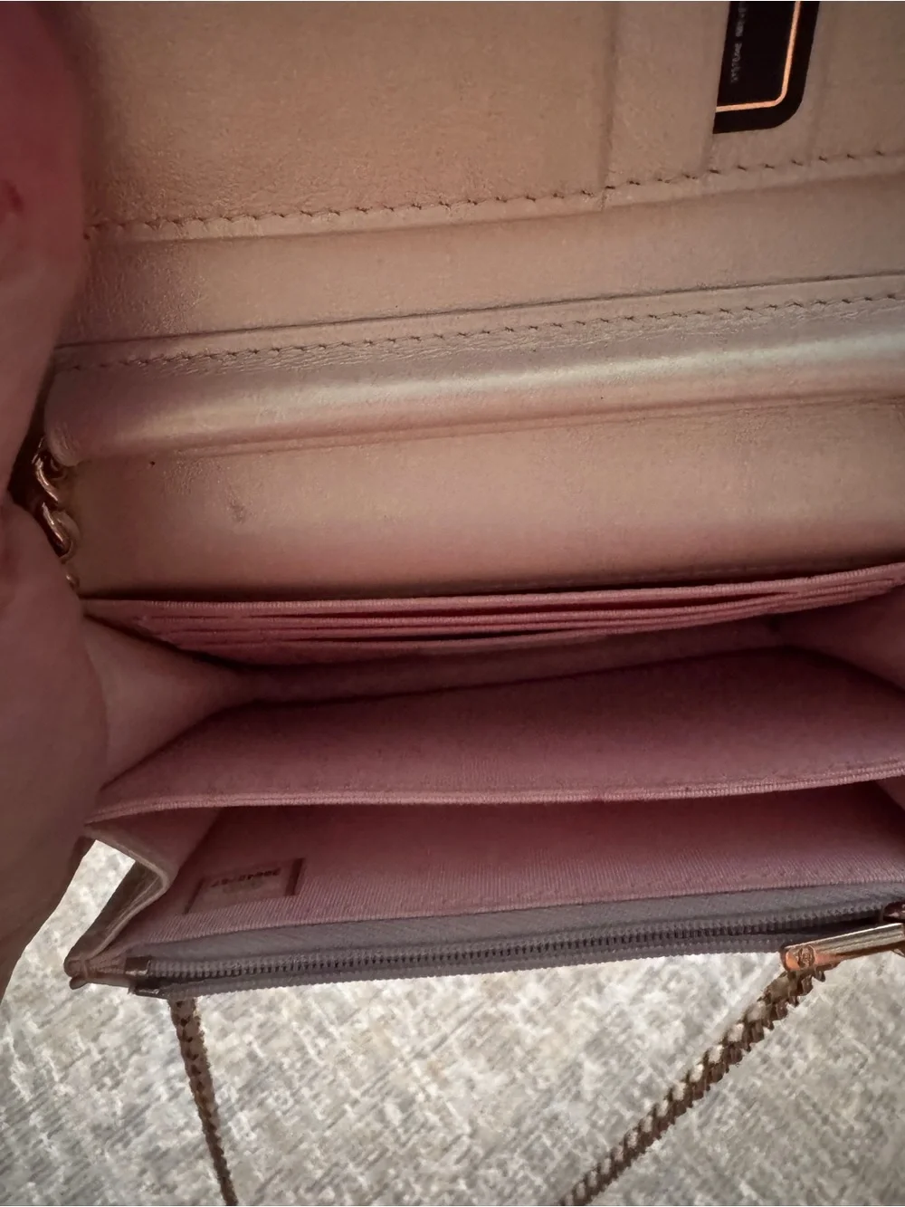 CHANEL iridescent quilted